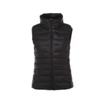 Padded Sleeveless Winter Jacket with Zipper and Turn-Down Collar — Image 5