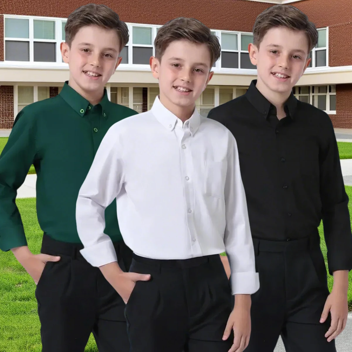 White Oxford School Shirt
