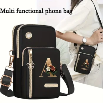 Crossbody Bag with Cash and Phone Pockets