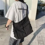 حقيبة كتف قماشية كلاسيكية للسفر — صورة 6