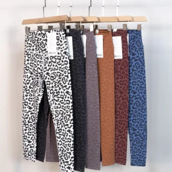 Leopard Print High-Waisted Sports Leggings