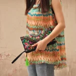 Heritage-Style Embroidered Long Wallet — Image 4