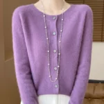 Knit Merino Wool Cardigan — Image 2