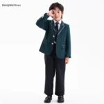 زي مدرسي أخضر بجاكيت وبنطال — صورة 6