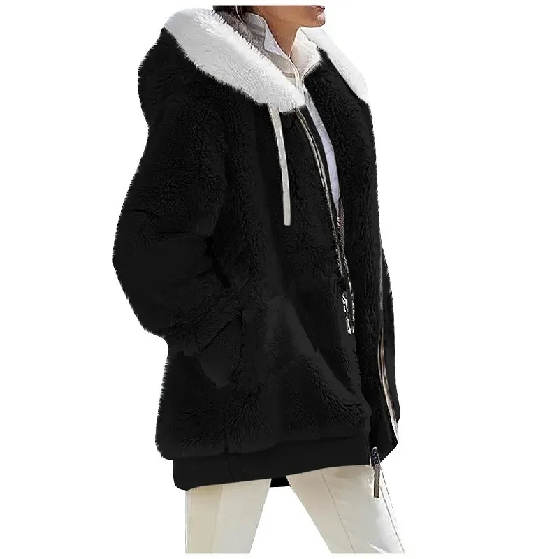 Casual Hooded Winter Coat with Zipper