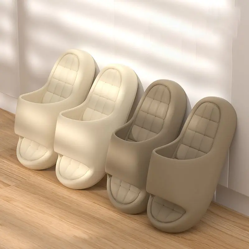 Bath Slippers with Plush Sole