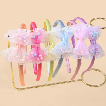 Girls' 6-Piece Lace Hair Accessory with Bow