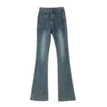 Casual Denim High-Waisted Pants