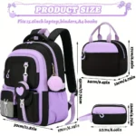 Girls' School Bag with Comfortable Back