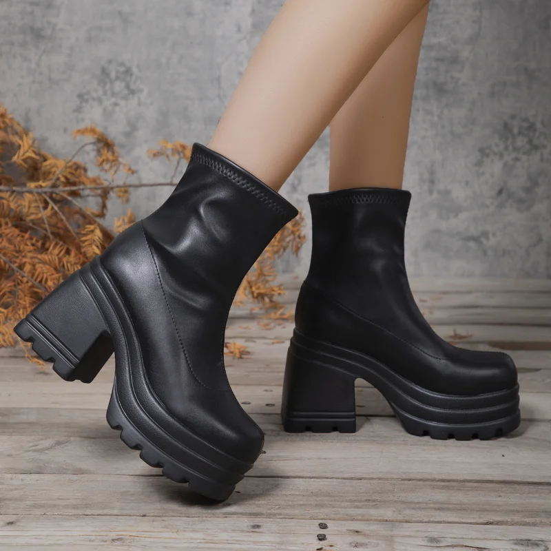 Leather Short Boots