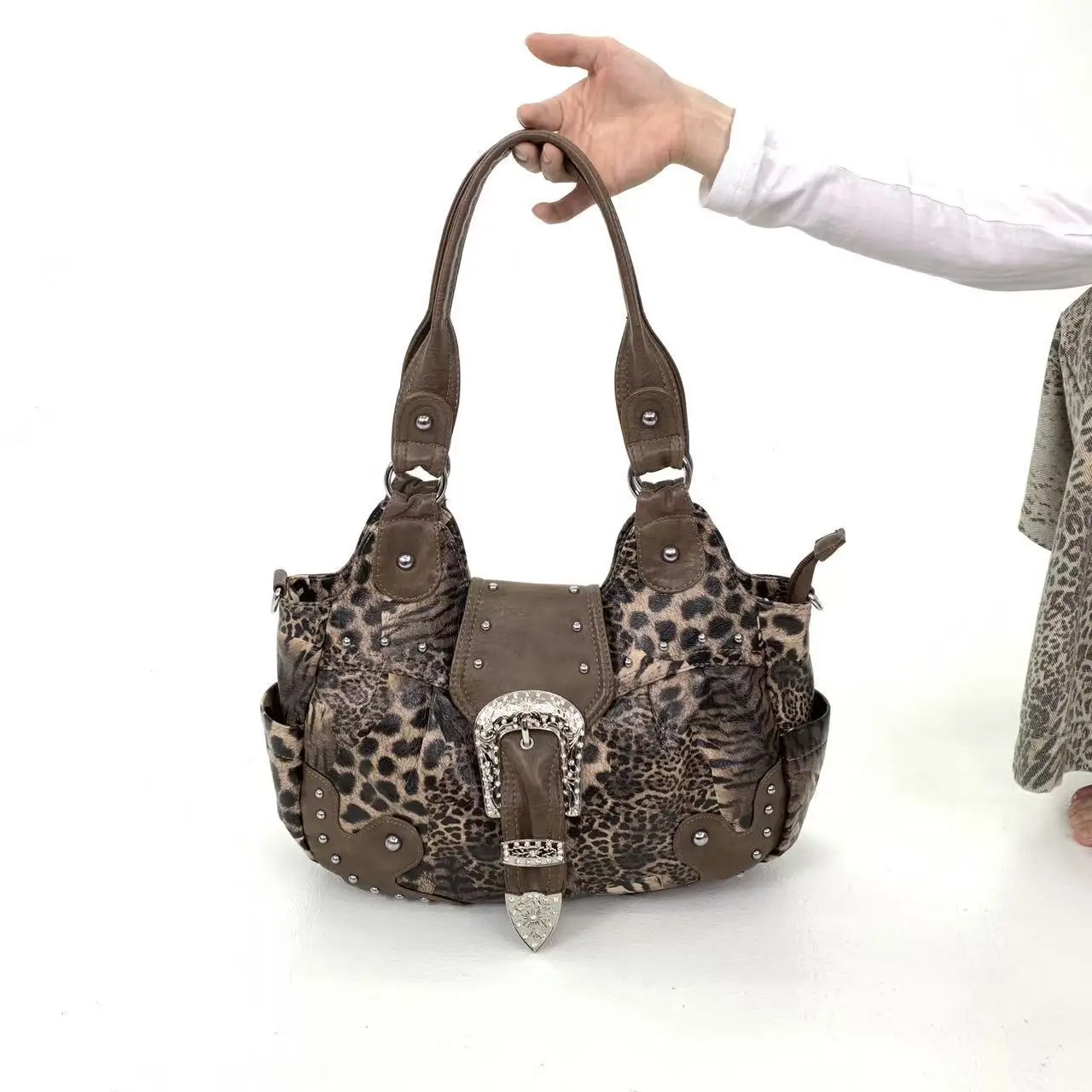 Girls' Y2K Leopard Print Shoulder Bag — Image 24