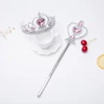 Girls' Shiny Crown and Scepter Set — Image 3