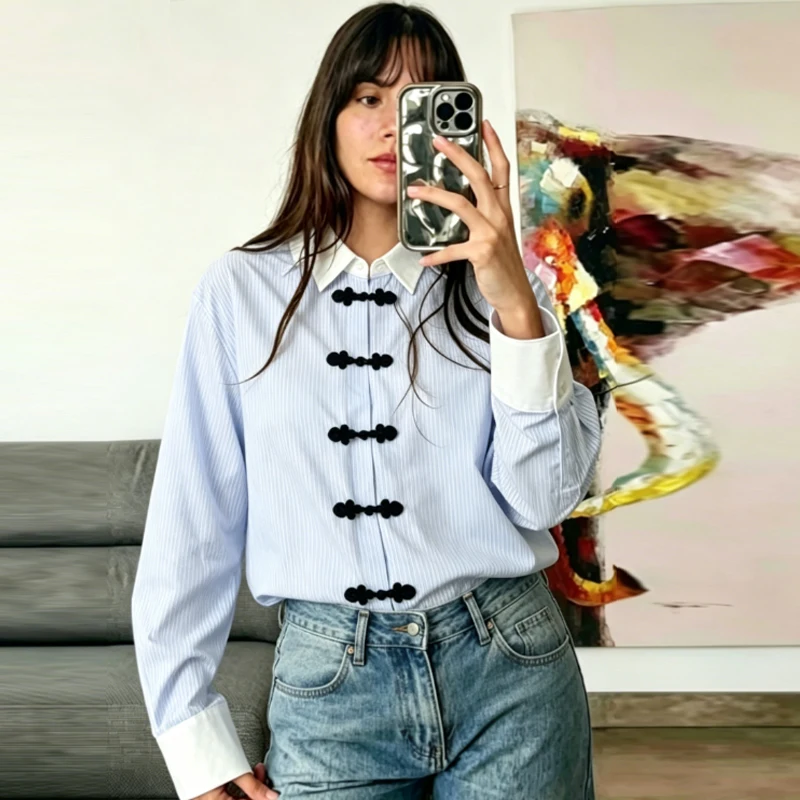 Oversized Striped Shirt
