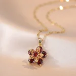 Crystal Floral Necklace — Image 3