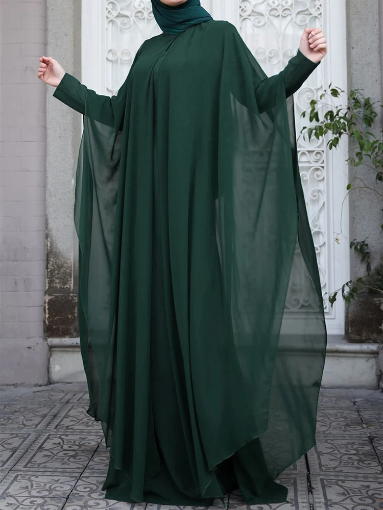 Long Chiffon Eid Abaya