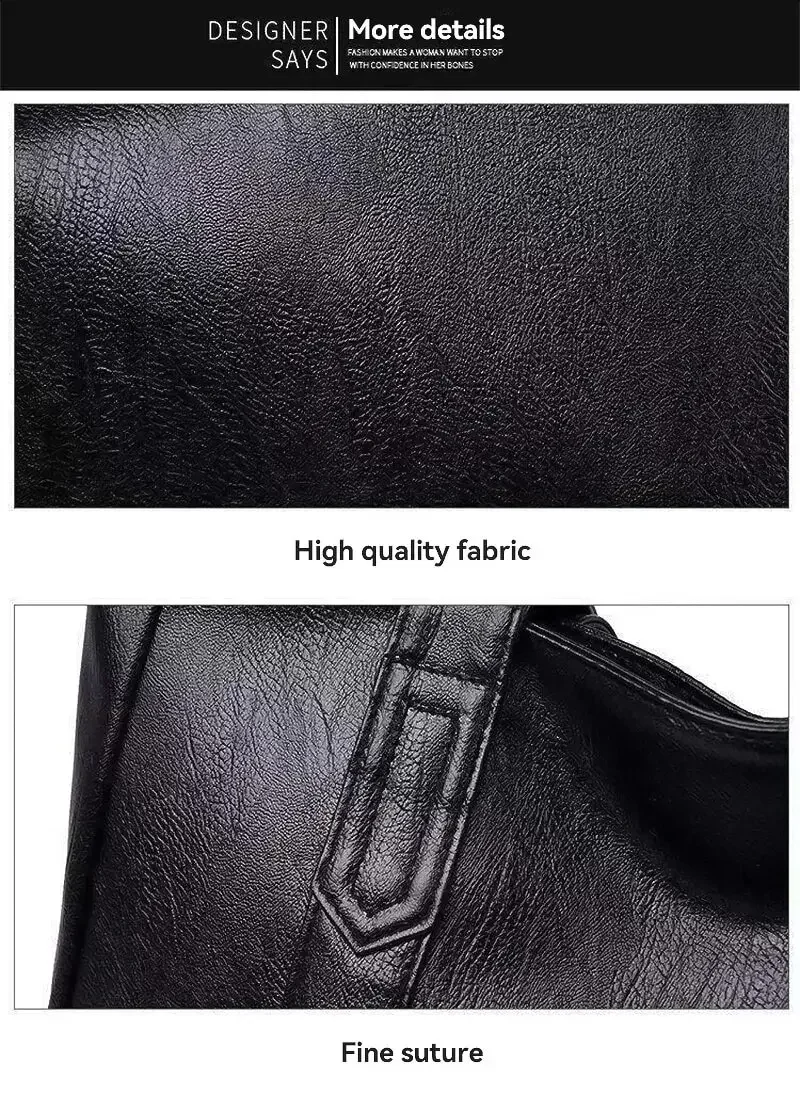 Vintage Large-Capacity Canvas Shoulder Bag — Image 9