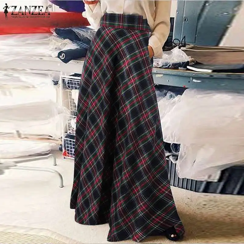 Long Plaid Skirt for Autumn — Image 15