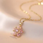 Crystal Floral Necklace — Image 2