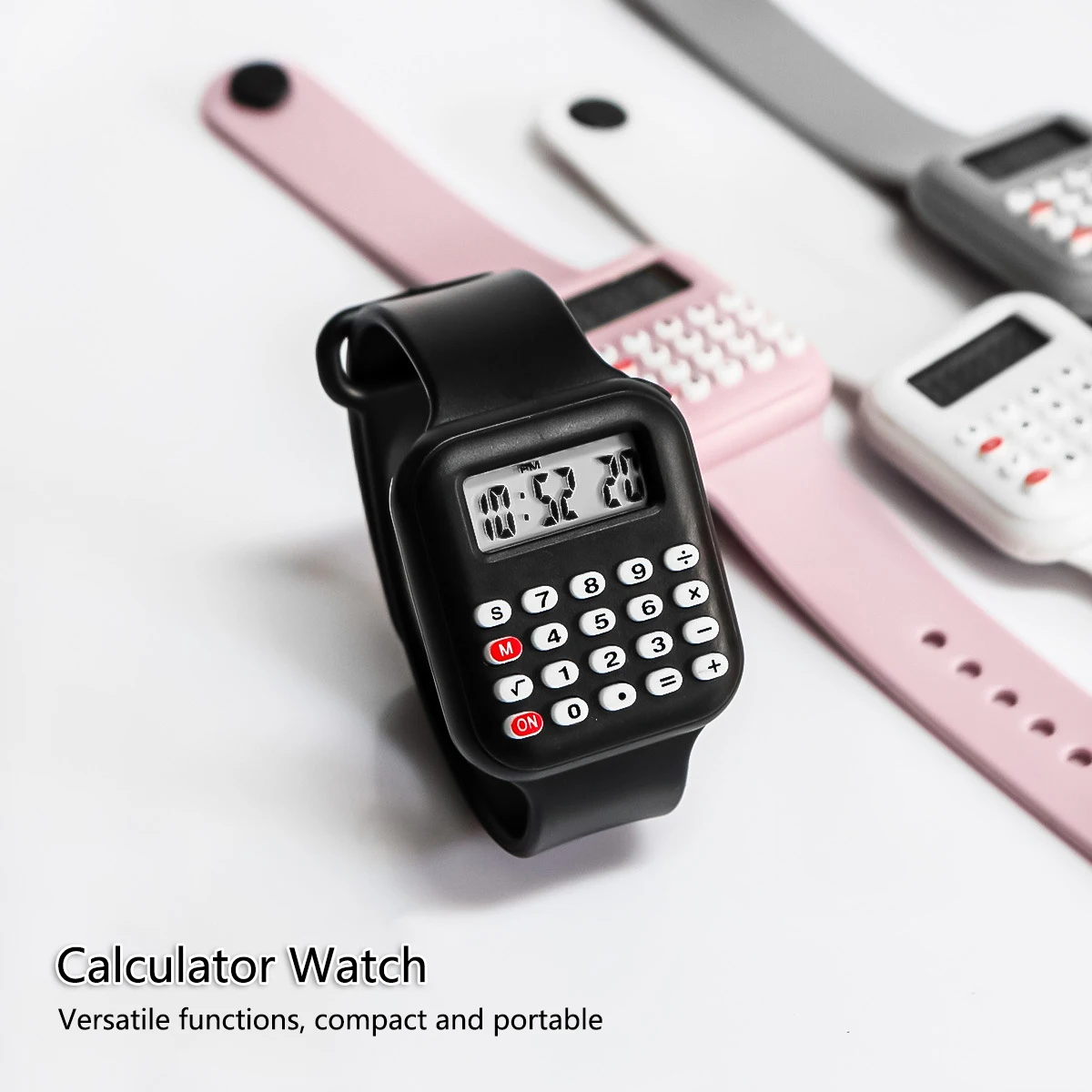 Kids' Calculator Watch with Rubber Wristband