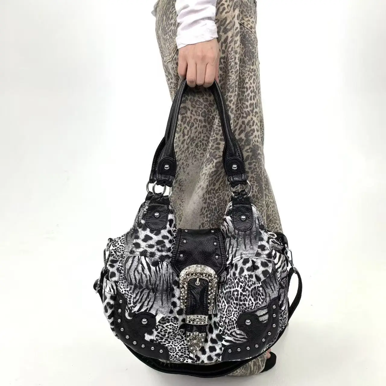 Girls' Y2K Leopard Print Shoulder Bag — Image 18