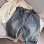 Kids' Solid Autumn Pants — Image 2