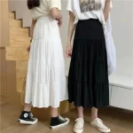 تنورة بخصر عالٍ مطاطي بطراز كلاسيكي — صورة 6