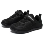 Kids' Minimalist Faux Leather Mesh Sneakers — Image 4