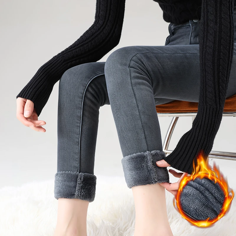 Slim-Fit Warm Winter Jeans — Image 27