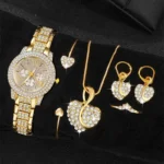 Watch, Ring, Necklace and Earrings Set