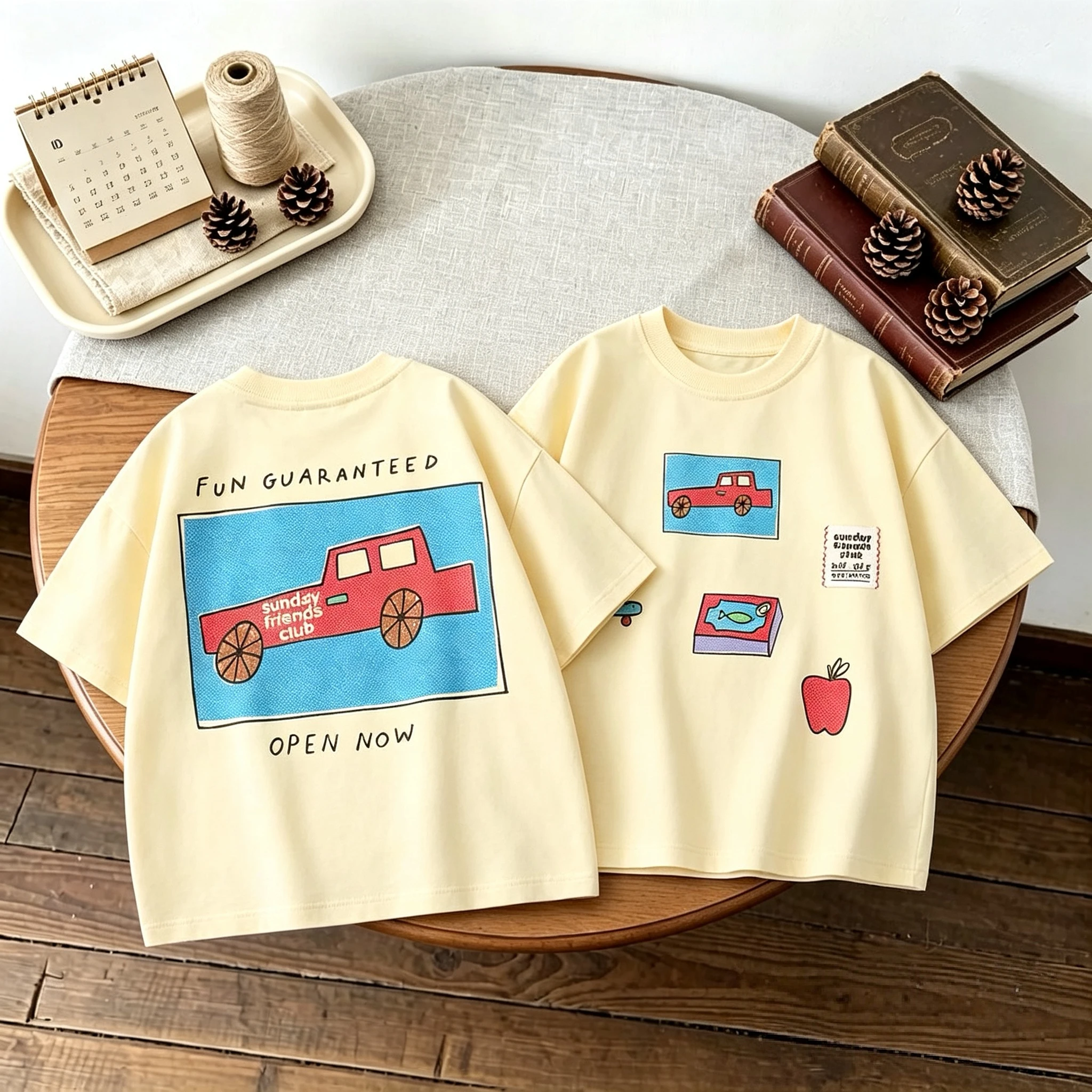 Kids' T-Shirt with Front and Back Print