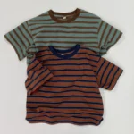 Baby Simple Striped Cotton T-Shirt — Image 2