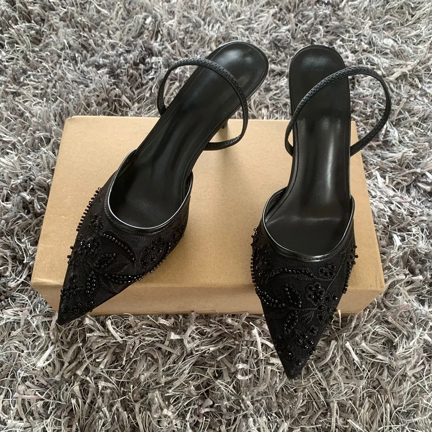 Embroidered High Heels