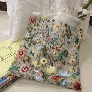 Embroidered Shoulder Bag