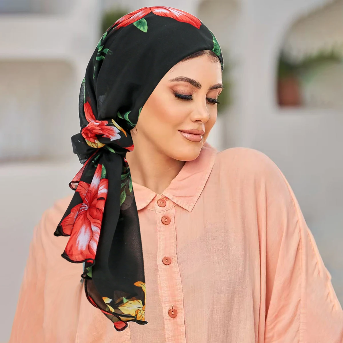 Floral Print Hair Tie Set