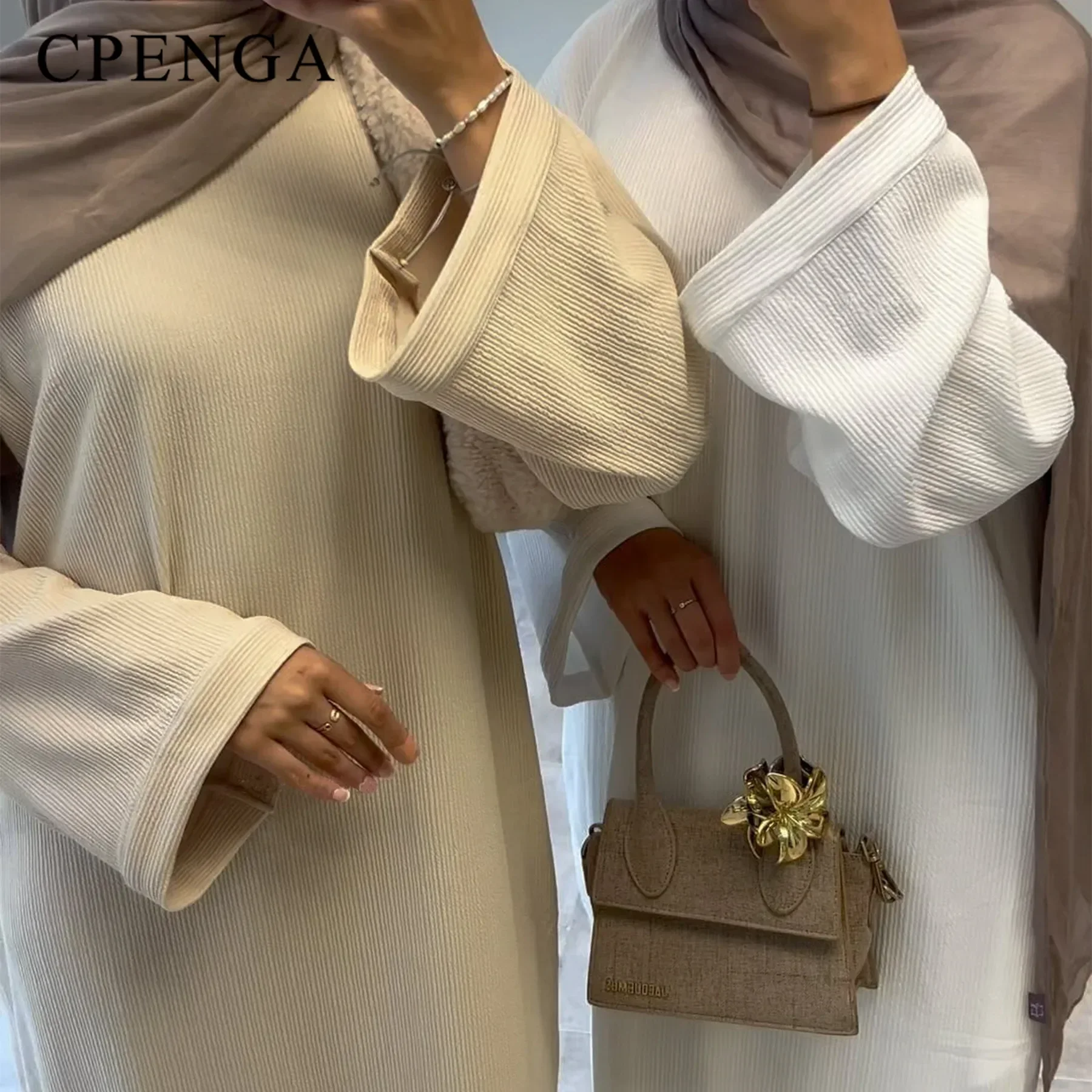 Warm Corduroy Abaya for Winter