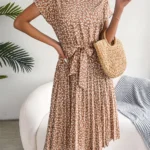 Short Sleeve High-Waisted Dress — Image 4