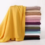 Long Solid Color Cotton Hijab — Image 2