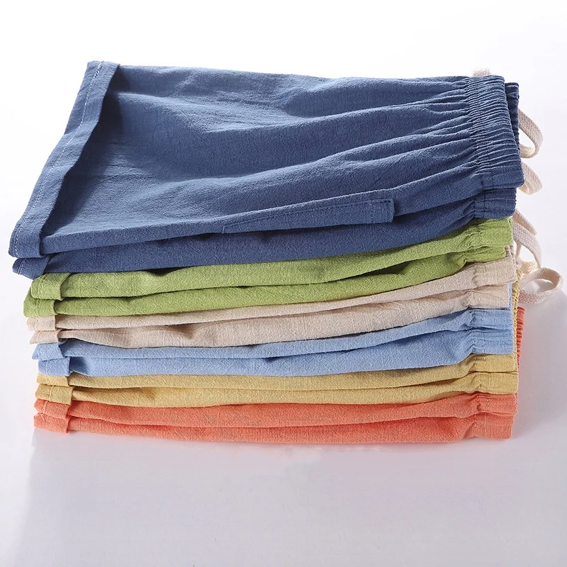 Kids' Cotton and Linen Summer Shorts
