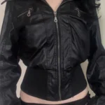 Classic Faux Leather Jacket — Image 3