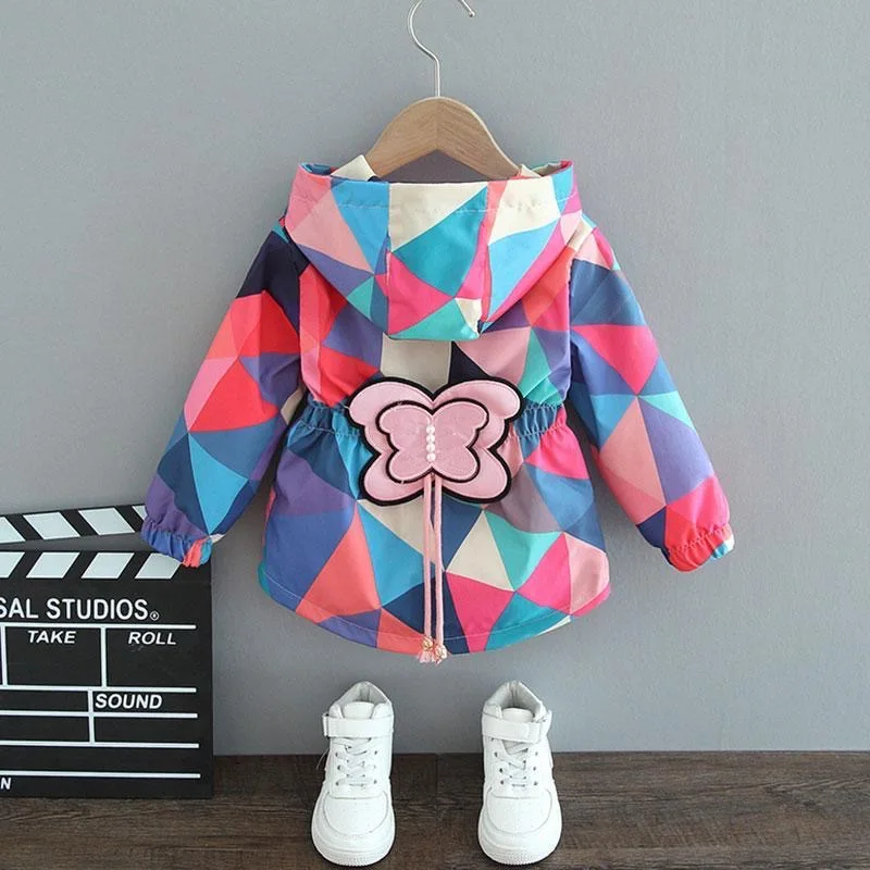 Girls' Hooded Zip-Up Jacket