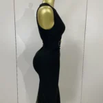 Bodycon Sleeveless V-Neck Dress — Image 5