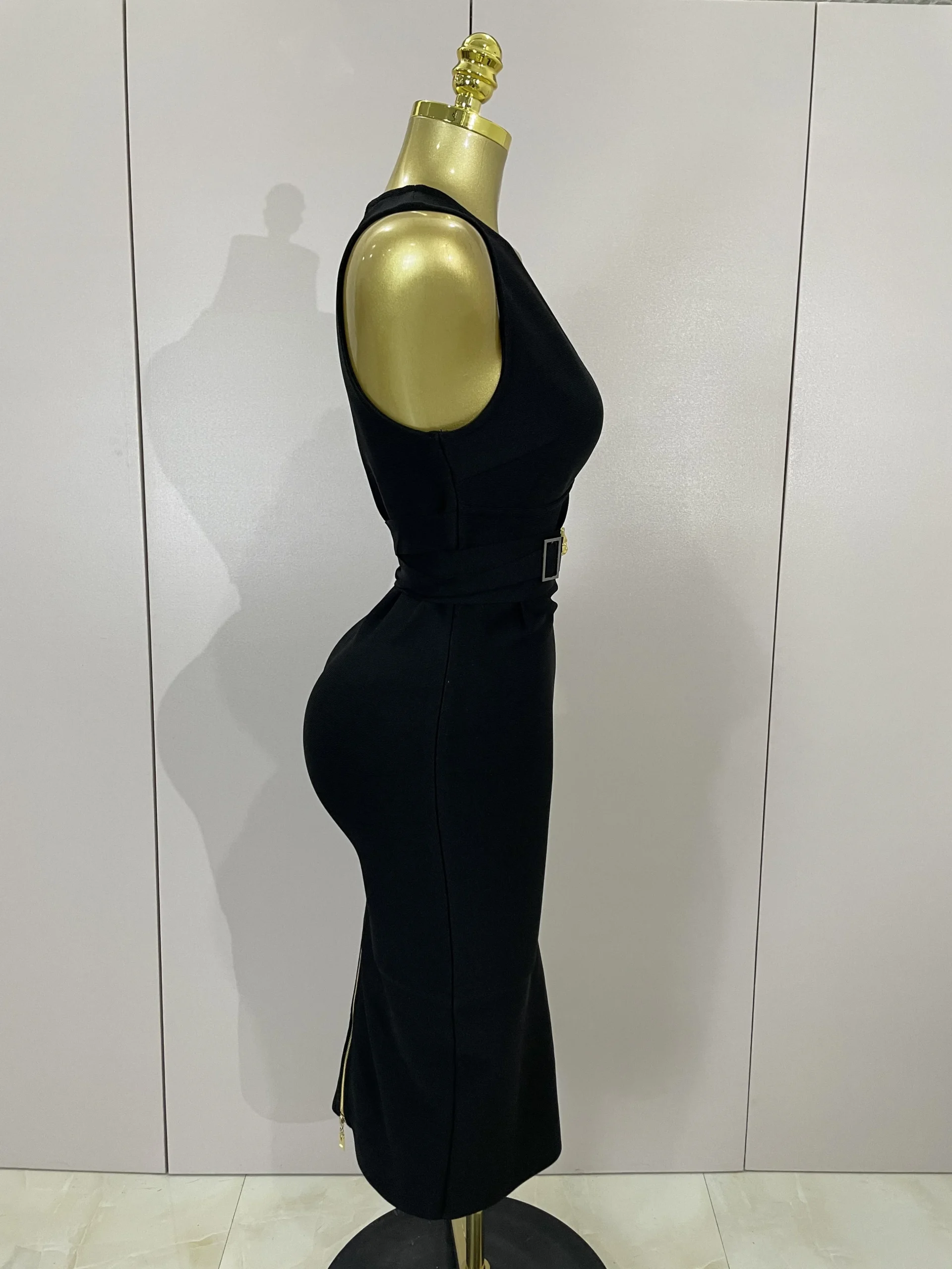 Bodycon Sleeveless V-Neck Dress