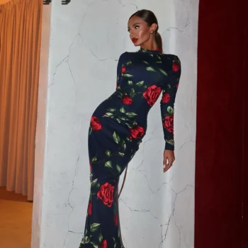 Turtleneck Maxi Dress