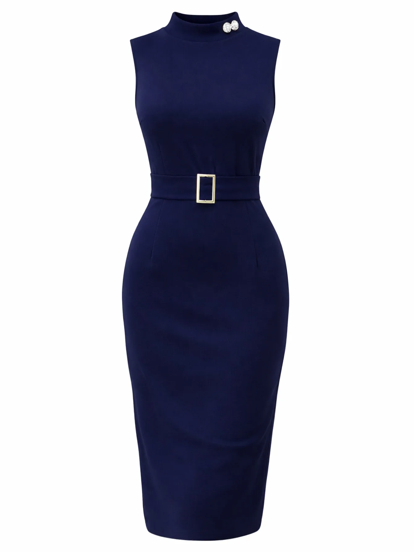 Elegant Sleeveless Knee-Length Formal Dress