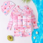 Kids' One-Piece Swimsuit with Playful Print — Image 2