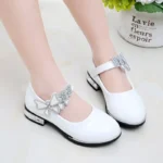 Girls' Leather Party Shoes — Image 3