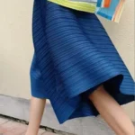 One-Size High Waist Asymmetric Wide-Leg Pants — Image 3