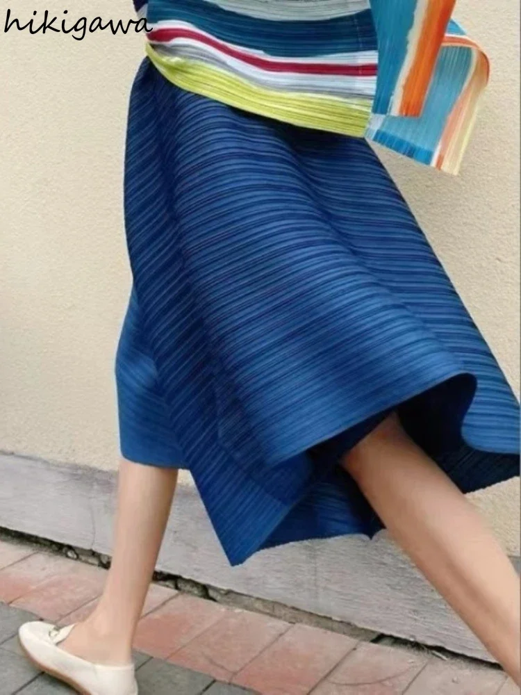 One-Size High Waist Asymmetric Wide-Leg Pants