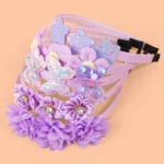 5-Piece Floral Chiffon Hair Accessory — Image 4