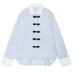 Oversized Striped Shirt — Image 2